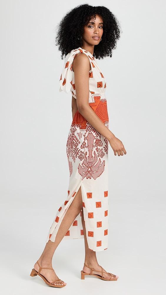 Johanna Ortiz Andean Ecru Ruby Moon Goddess Ankle Dress | Shopbop Product Image