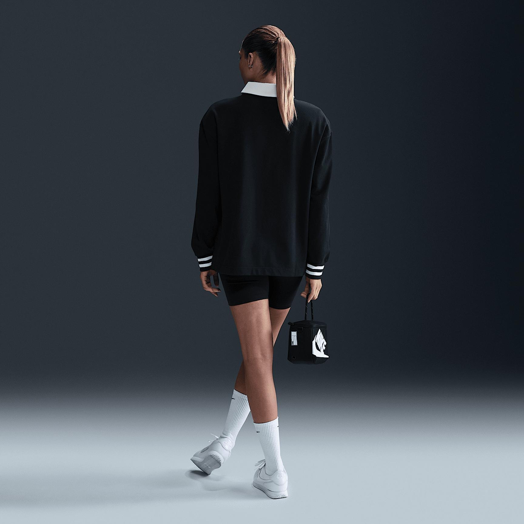 Nike Sportswear Essential Women's Oversized Long-Sleeve Polo Product Image