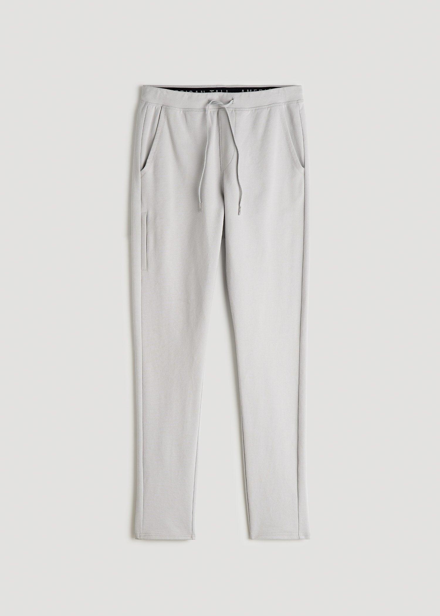 Microsanded French Terry Sweatpants For Tall Men in Stone Product Image