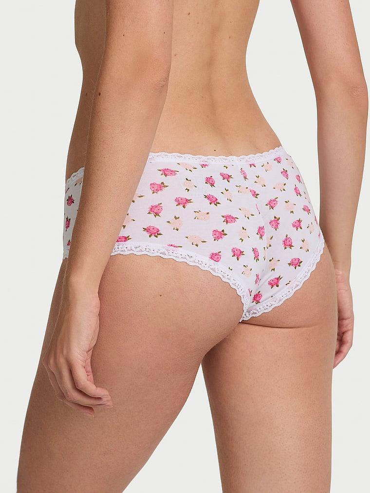 Cotton Lace-Waist Cheeky Panty Product Image