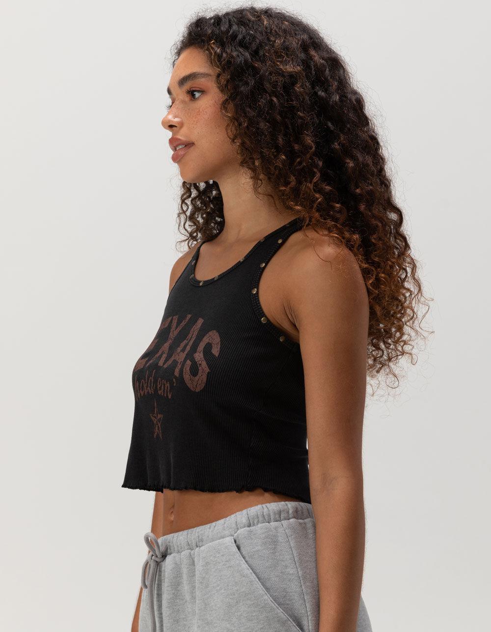 FULL TILT Texas Stud Womens Tank Top - BLACK Product Image