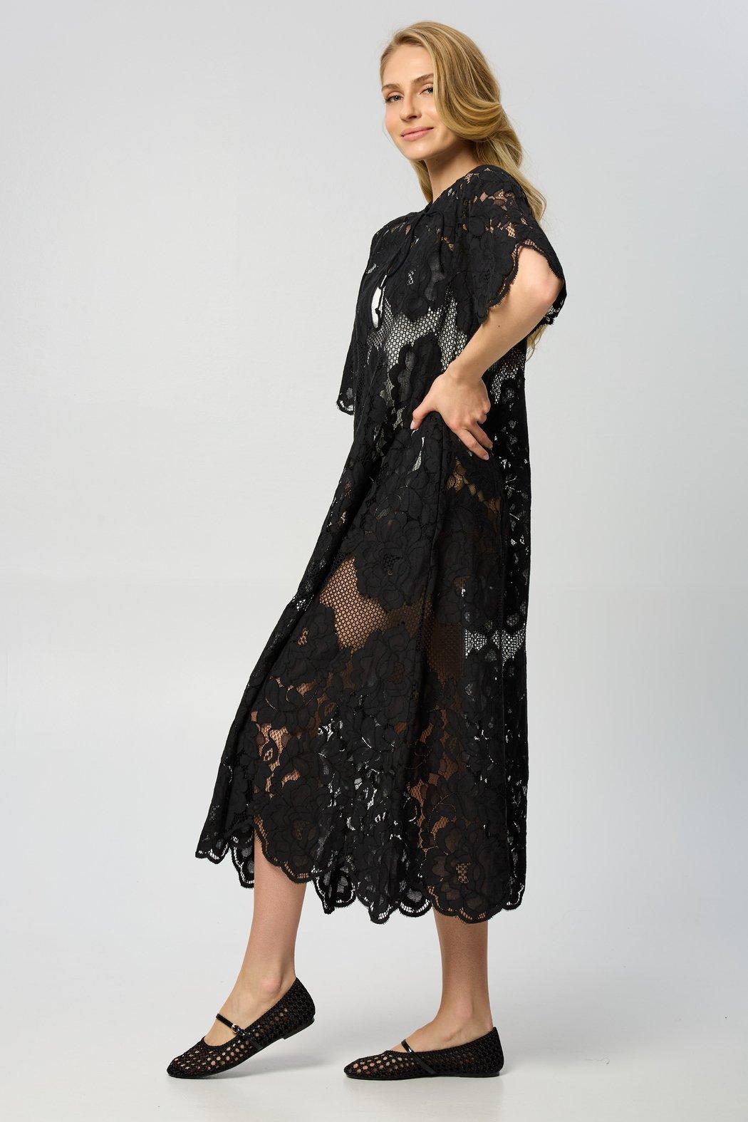 Floral Mesh Lace Kaftan Product Image
