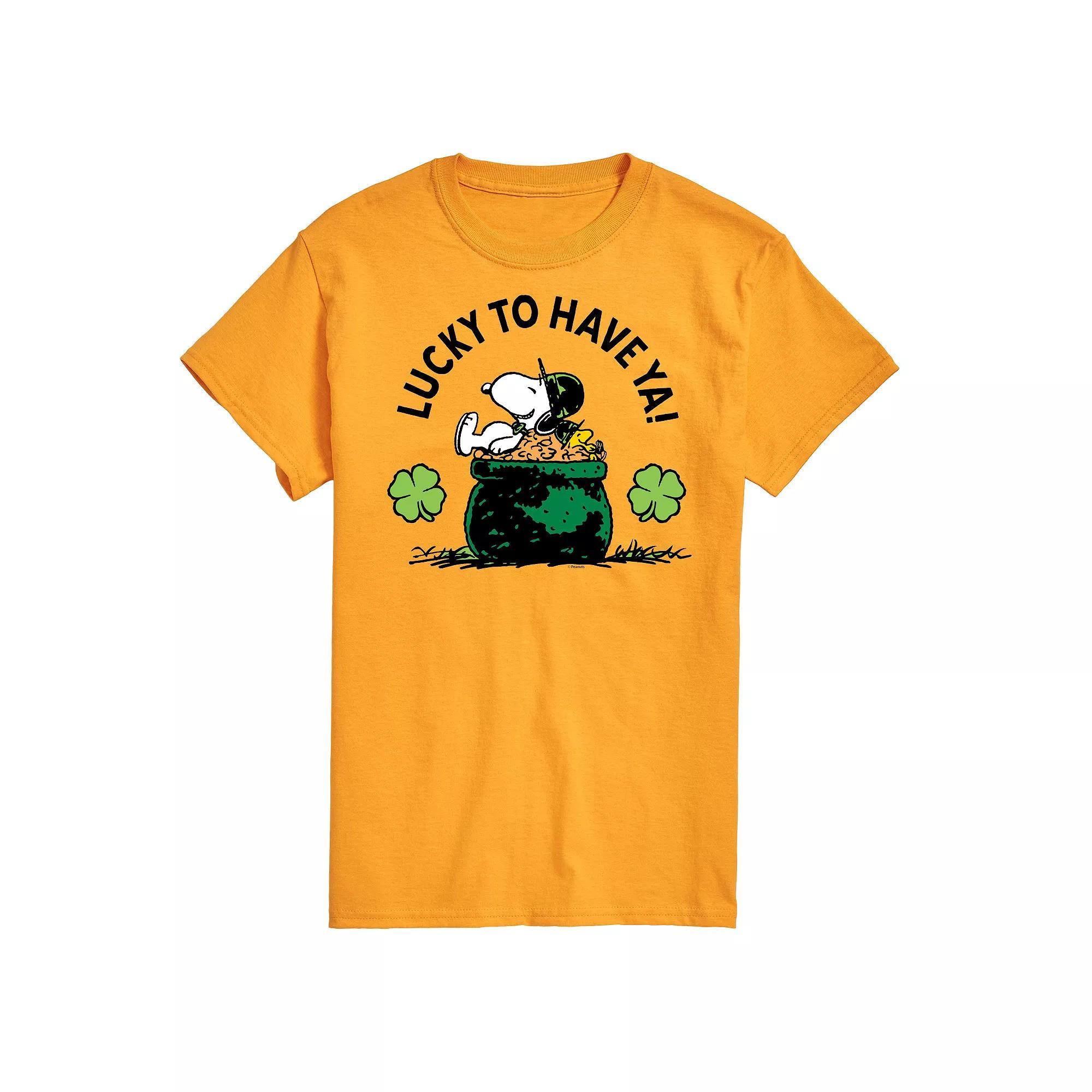 Mens Peanuts Lucky To Have Ya Tee Product Image