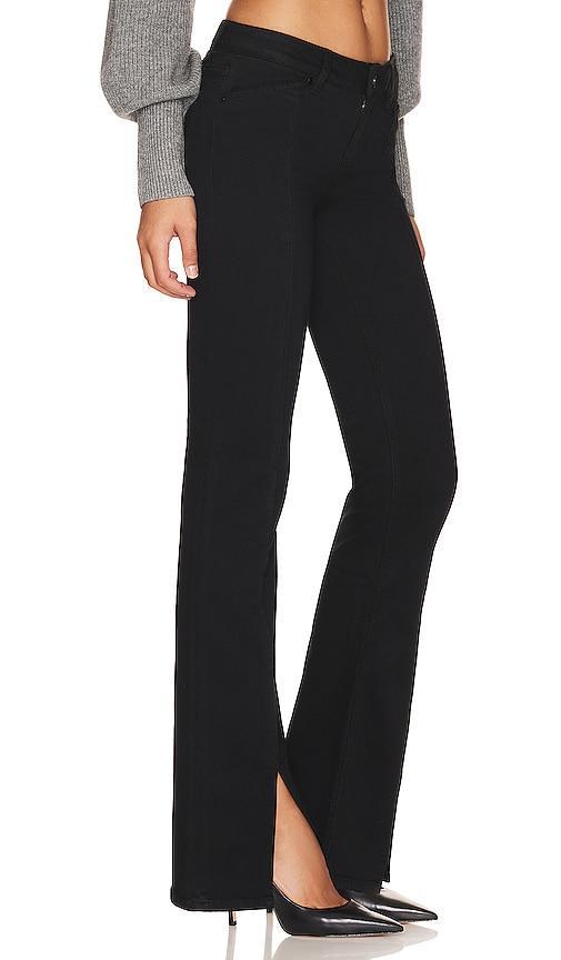 Paige Sloane Front Seams and Slit Shadow (Black Shadow) Women's Jeans Product Image