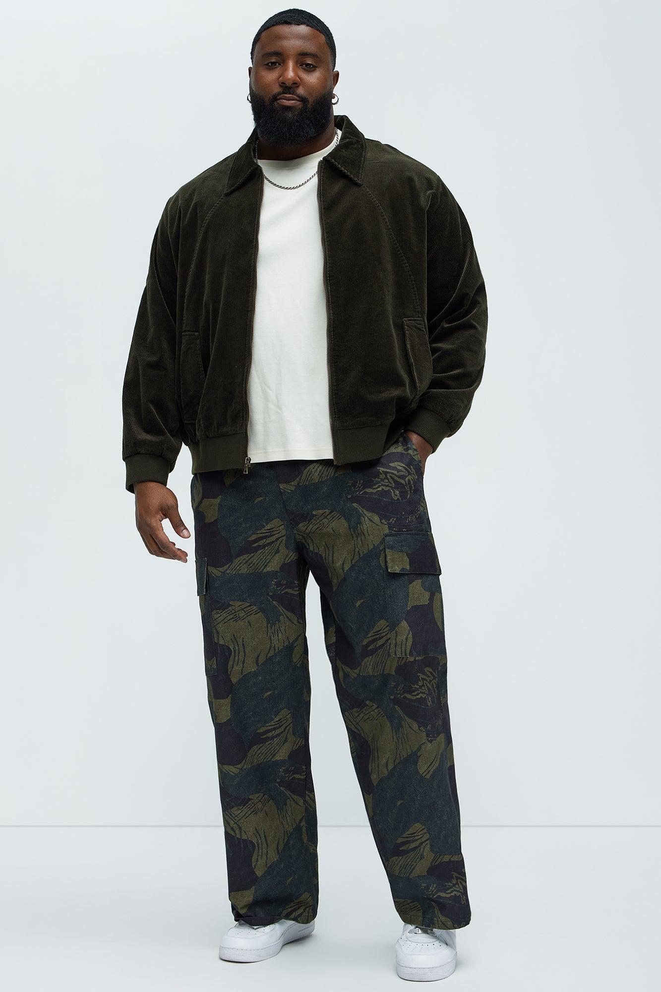 Anderson Corduroy Zip Jacket - Green Product Image