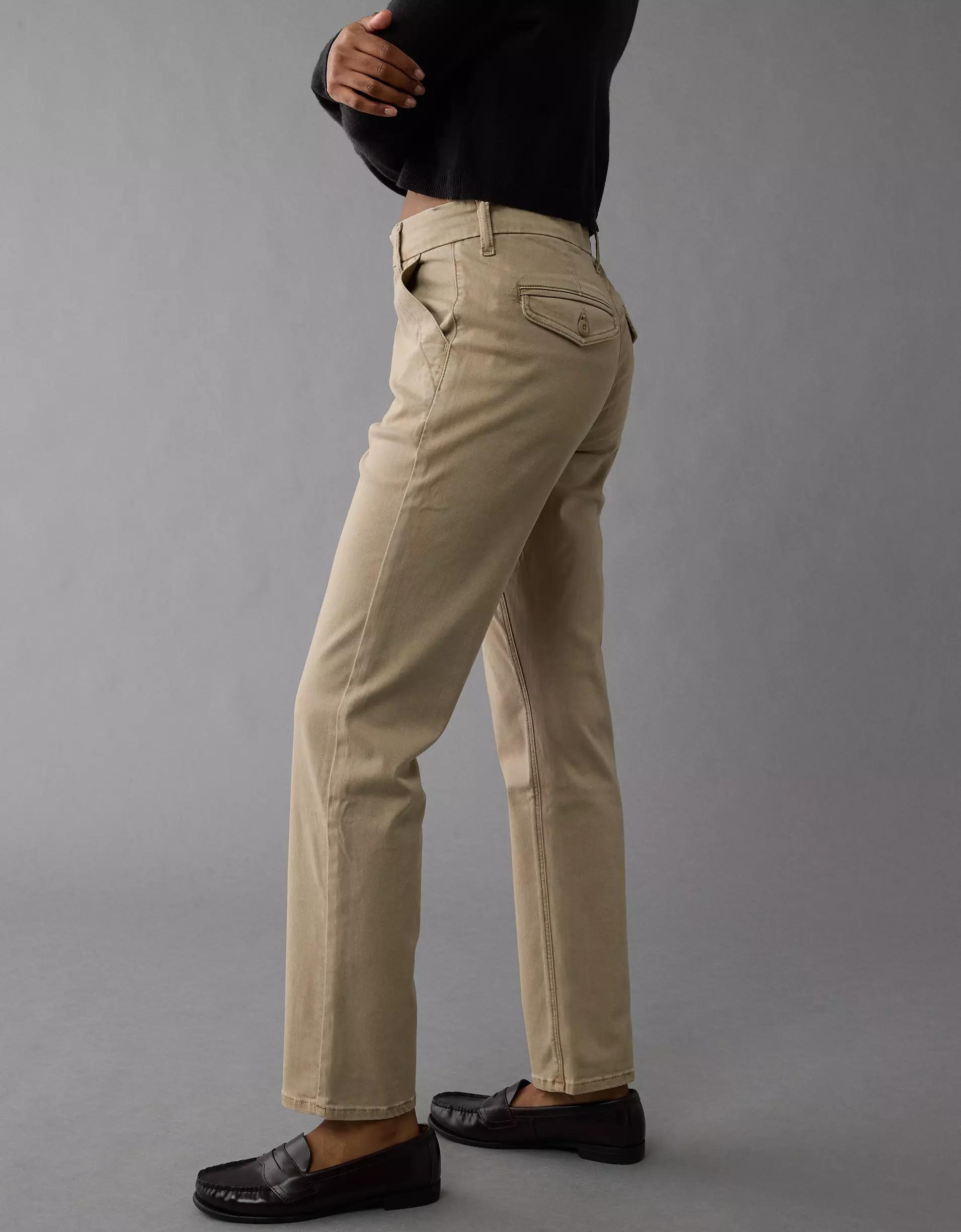 AE Stretch Super High-Waisted Straight Trouser Product Image