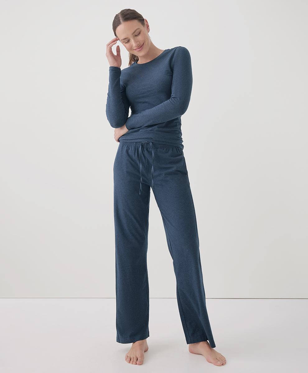 Women's French Navy Heather Cool Stretch Lounge Pant S Product Image