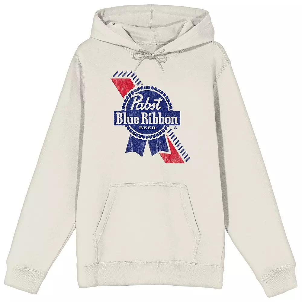 Men's Pabst Blue Ribbon Beer Hoodie, Size: XXL, Grey Product Image