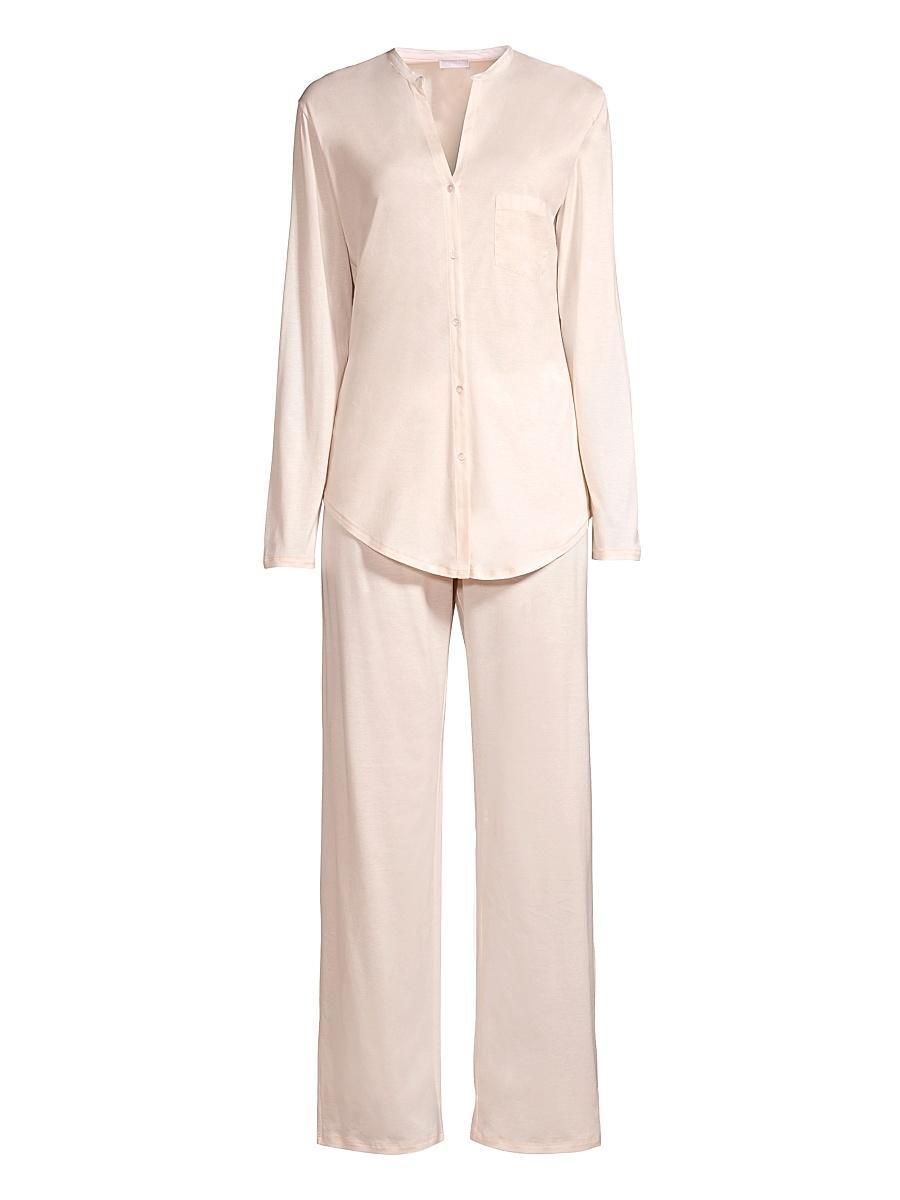 Hanro Cotton Deluxe Long Pajama Set Product Image