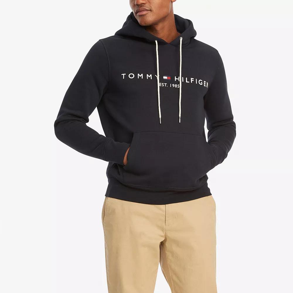 Men's Tommy Hilfiger Embroidered Logo Hoodie, Size: Small, Captain Product Image