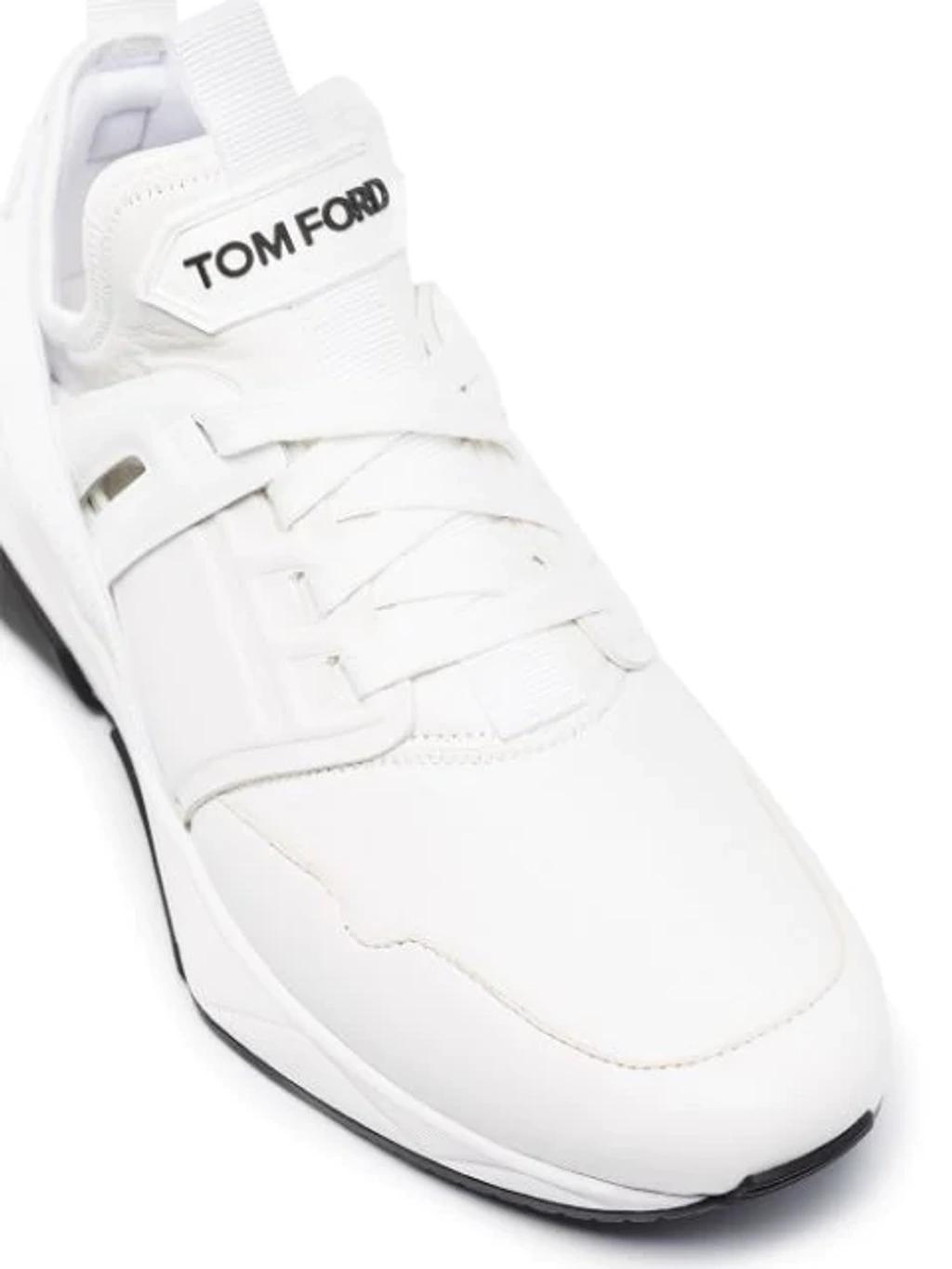 TOM FORD White Jago Low-top Sneakers Product Image