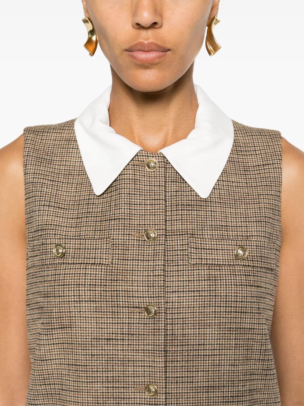 houndstooth-pattern mini dress Product Image