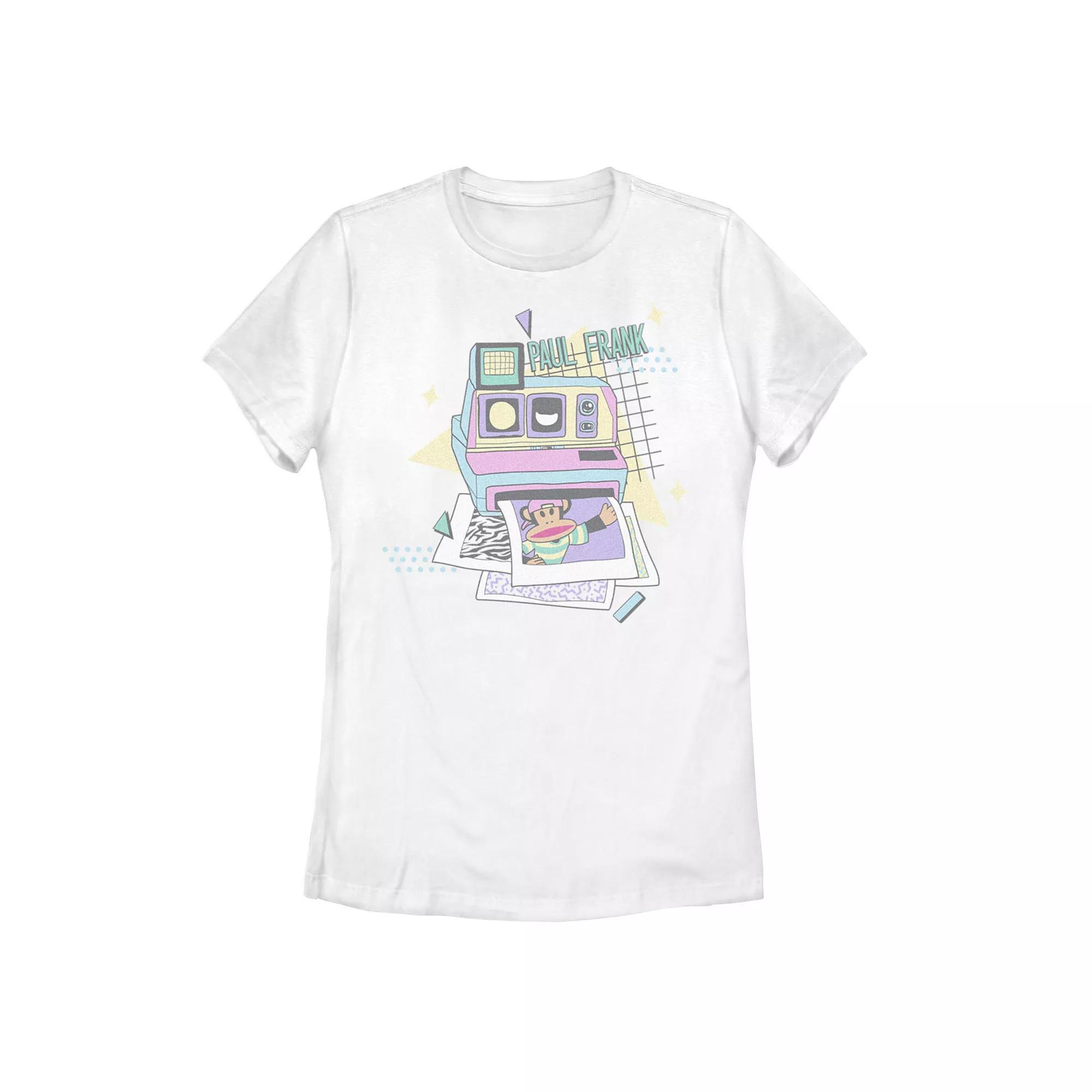 Juniors' Paul Frank Camera And Pictures Graphic Tee, Girl's, Size: Small, White Product Image
