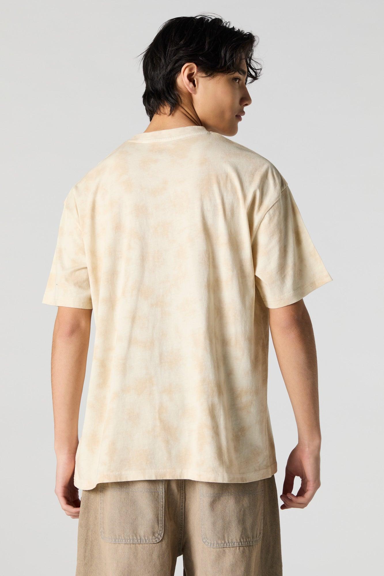 LTD Embroidered Tie Dye Relaxed T-Shirt Male Product Image