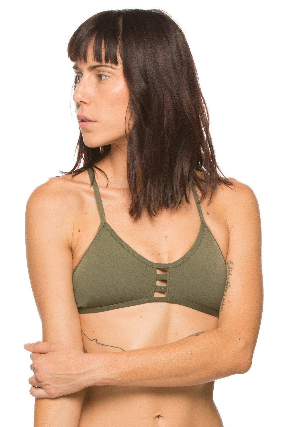 Vent Bikini Top - Pine Female Product Image