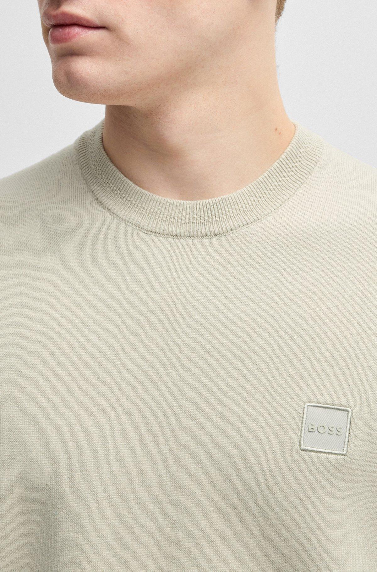 Knit T-shirt in cotton and cashmere Product Image