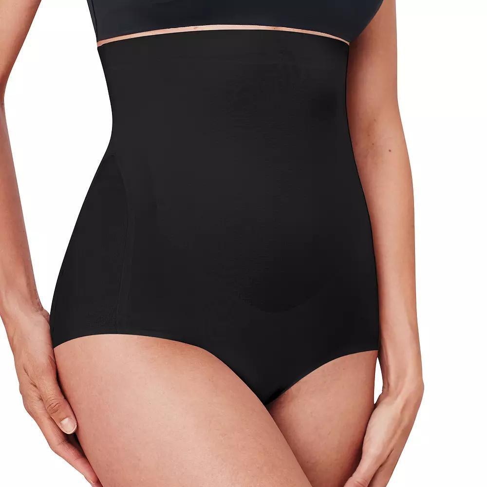 Women's Bali® EasyLite® Firm Control High-Waisted Brief Shapewear DFS062, Size: Small, Black Product Image