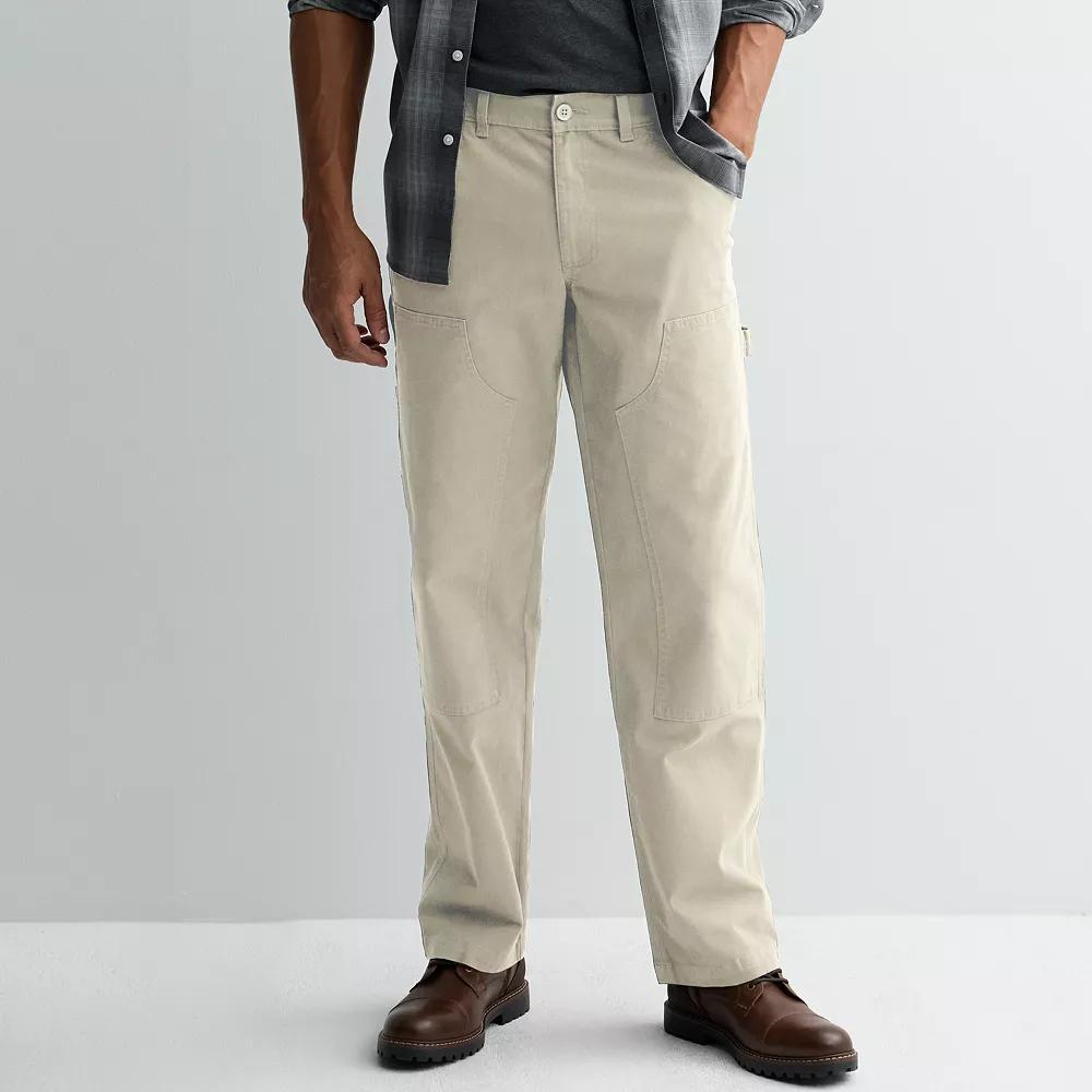 Mens Sonoma Goods For Life Straight-Fit Canvas Carpenter Pants Product Image