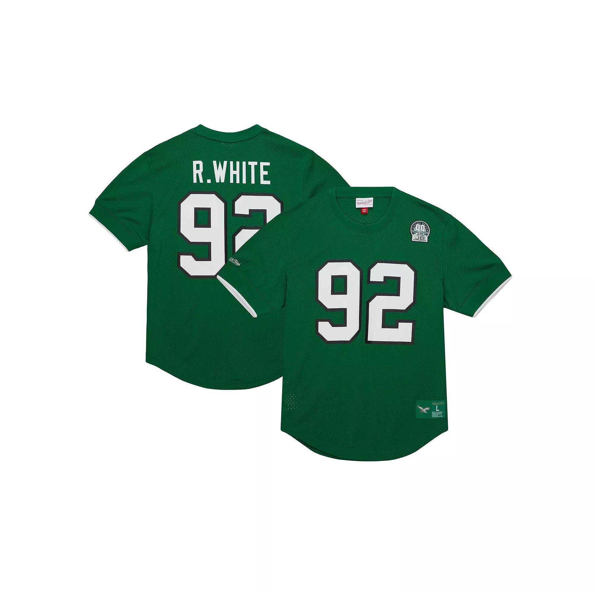 Men's Mitchell & Ness Reggie White Kelly Green Philadelphia Eagles Retired Player Name & Number Mesh Top, Size: 2XL Product Image