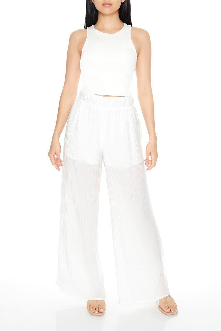 High-Rise Wide-Leg Pants | Forever 21 Product Image