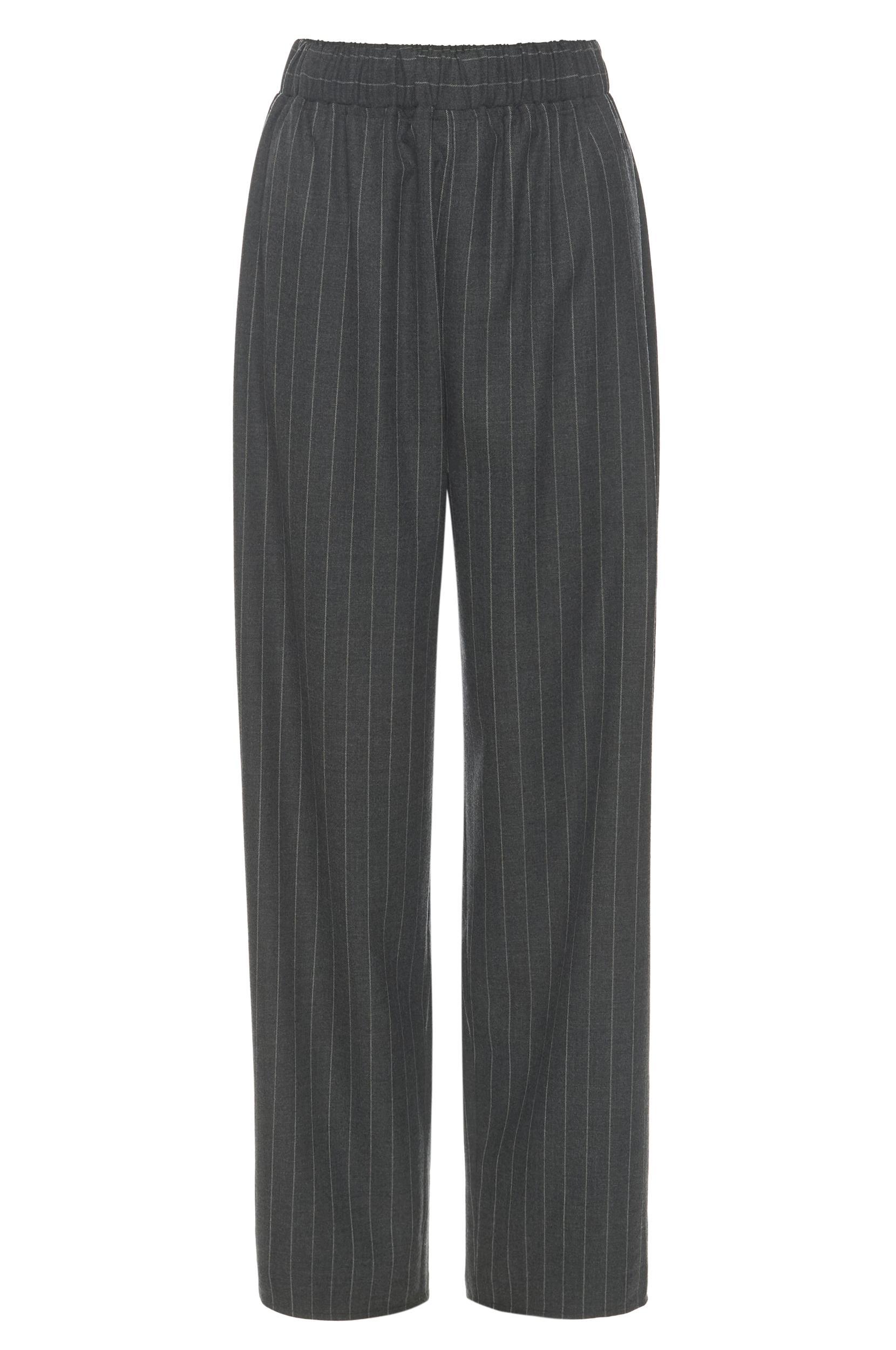 NAYA TROUSER - PINSTRIPE WOOL Product Image