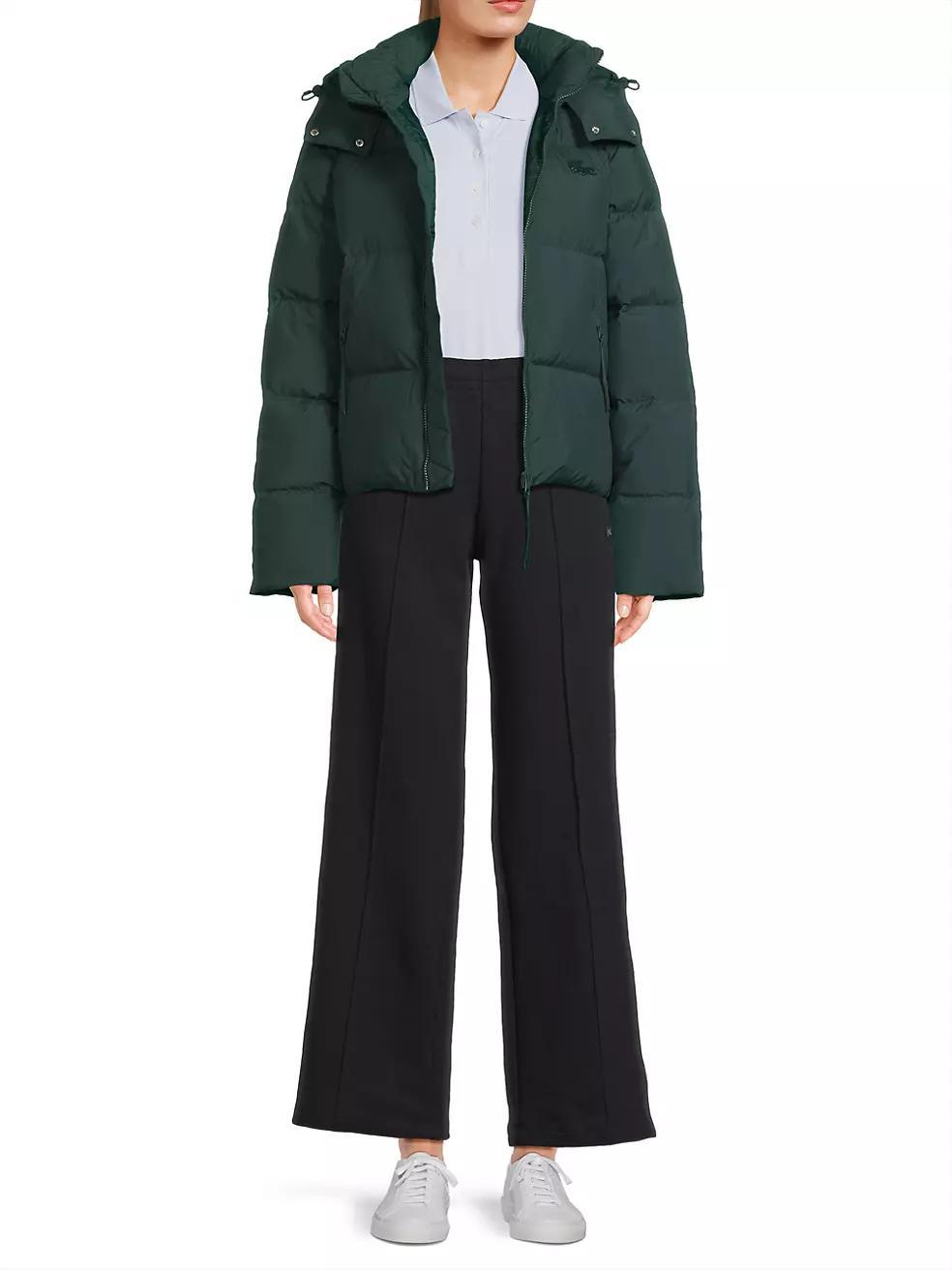 Removable Hood Puffer Logo Jacket Product Image