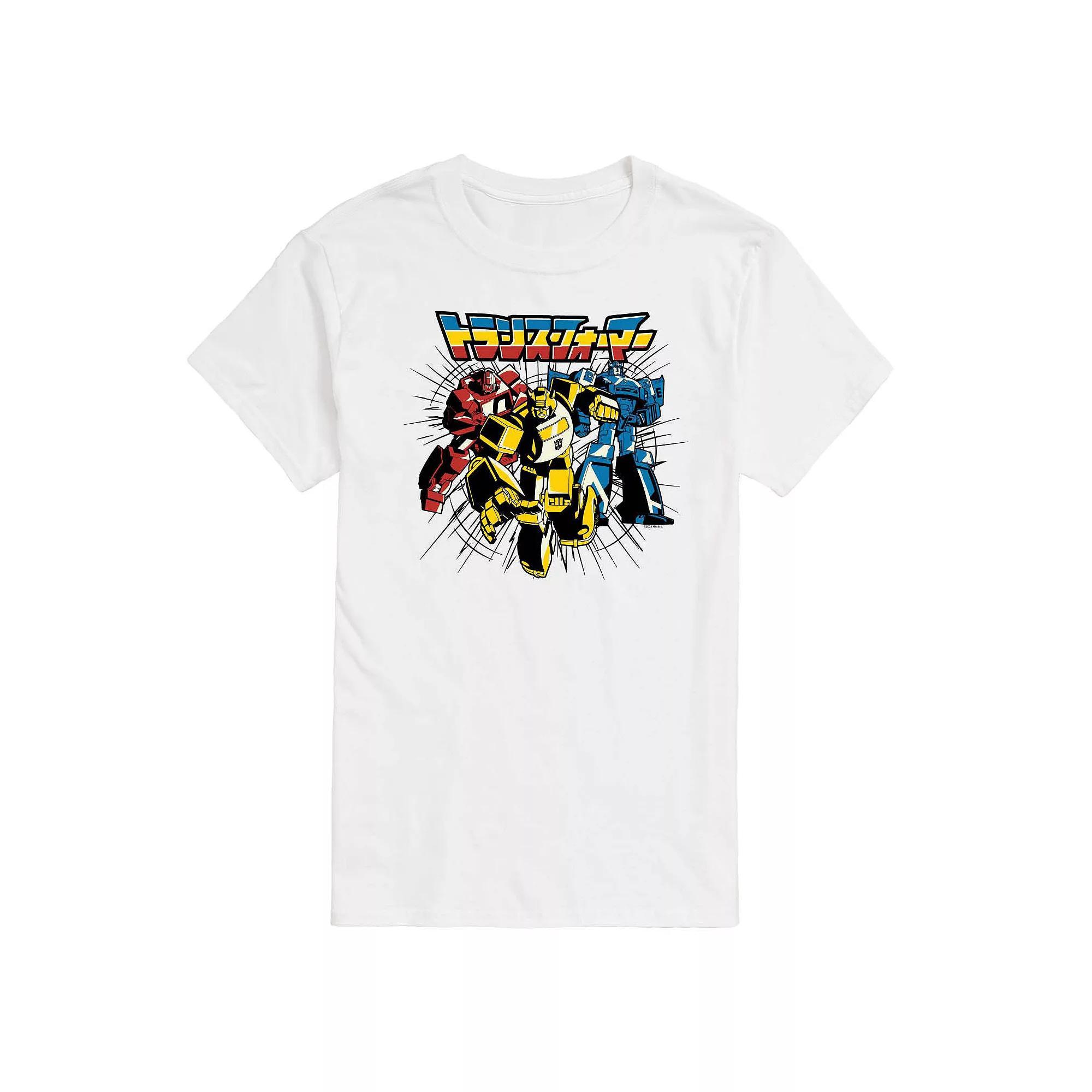Mens Transformers Transformers Noir Group Graphic Tee Grey Gray Product Image