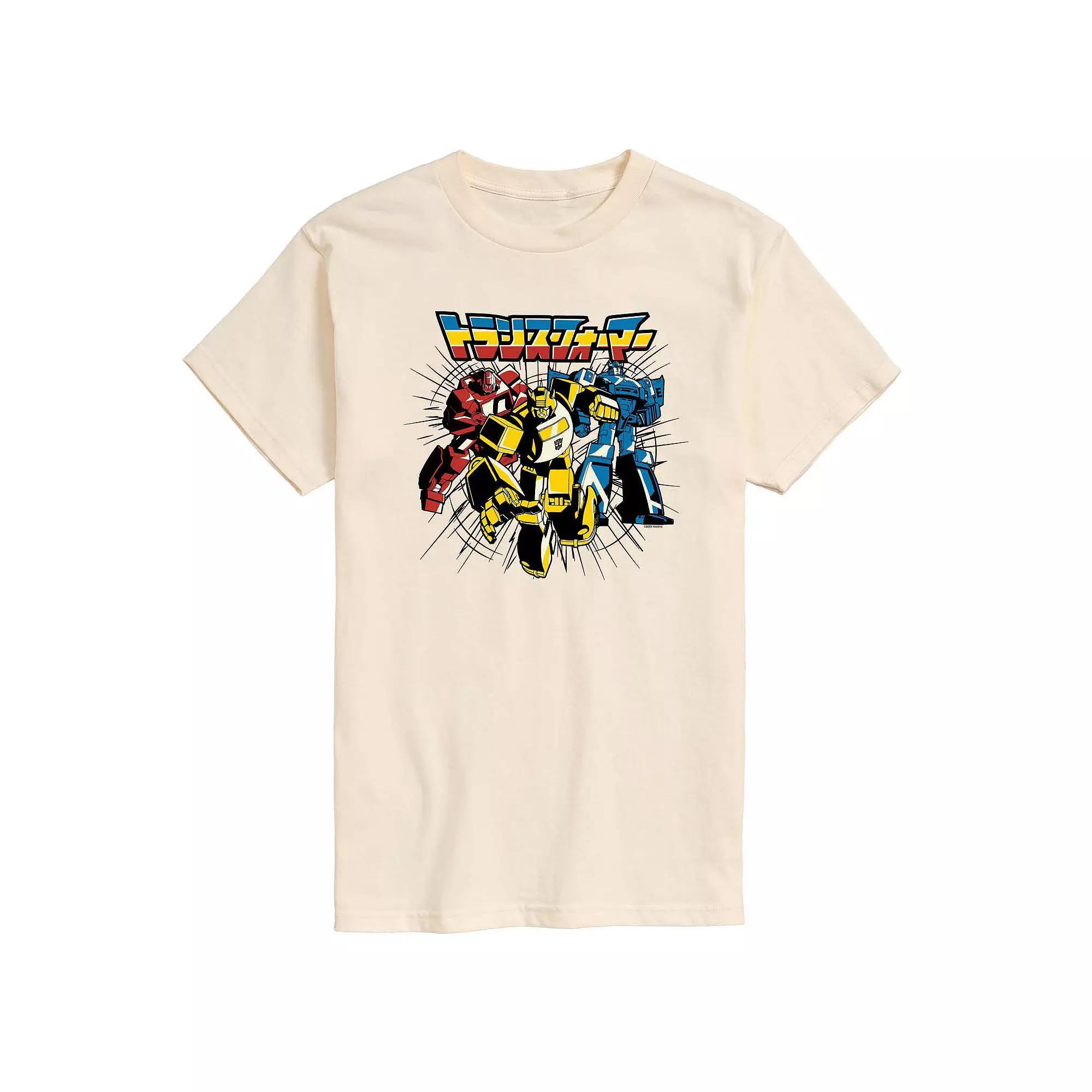 Mens Transformers Transformers Noir Group Graphic Tee Grey Gray Product Image