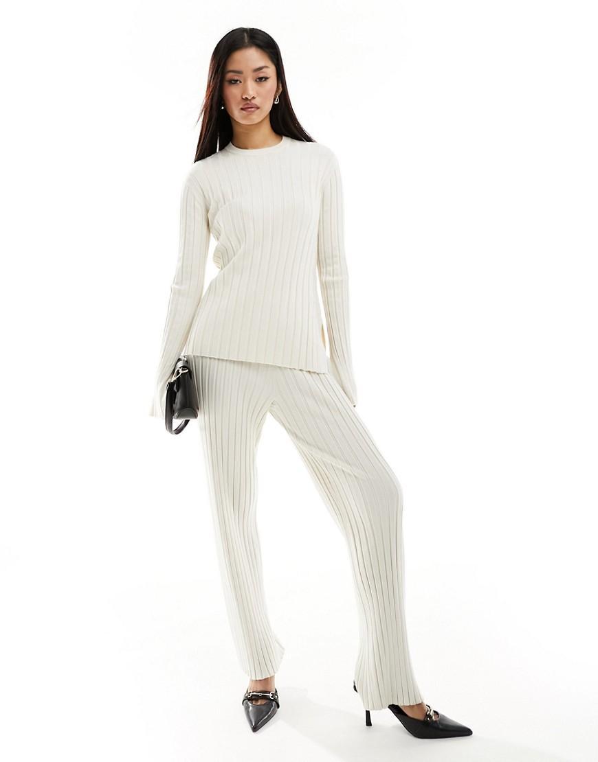 French Connection ribbed knit pants Product Image