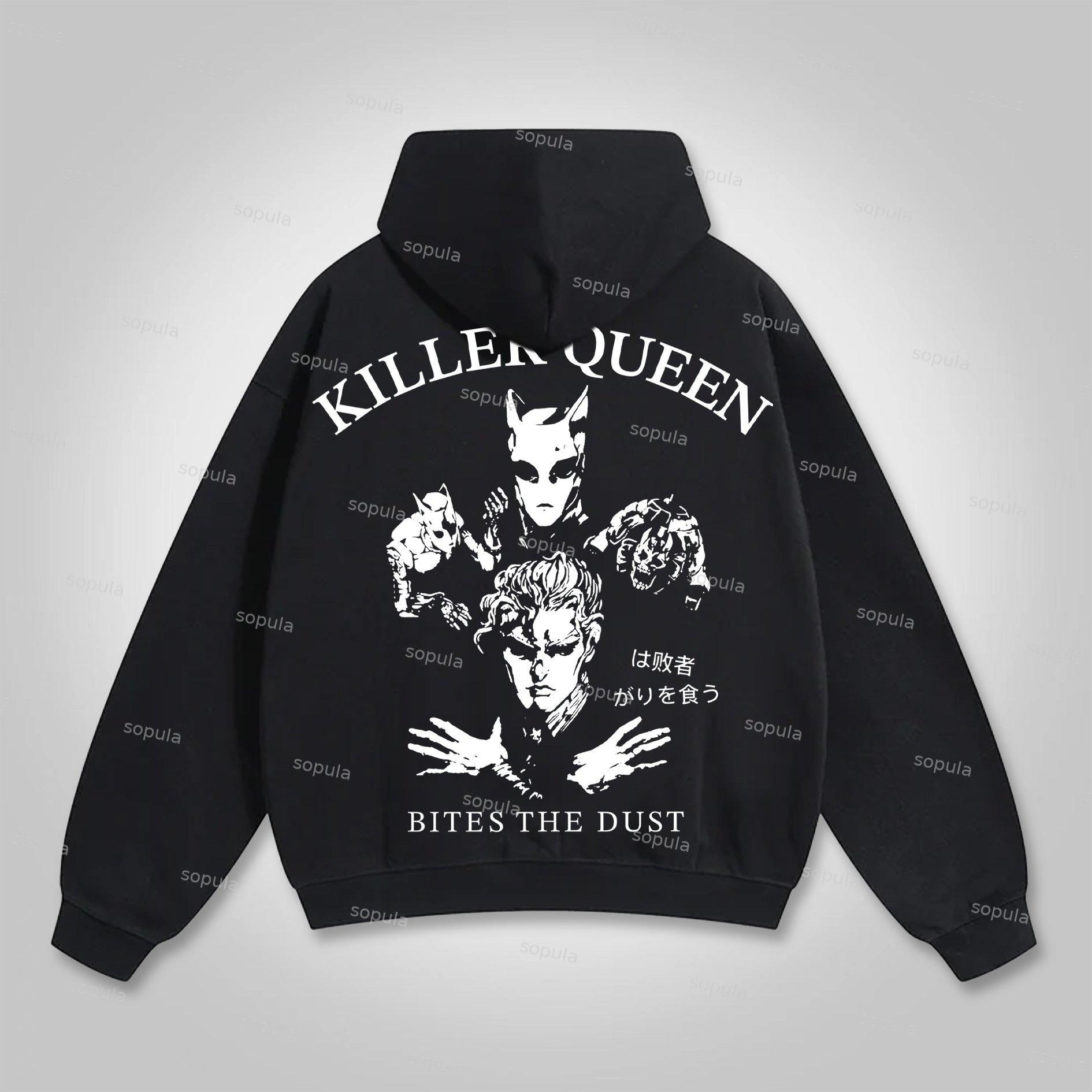 Sopula Jojo Killer Queen Bites THE Dust Graphic Hoodie Product Image