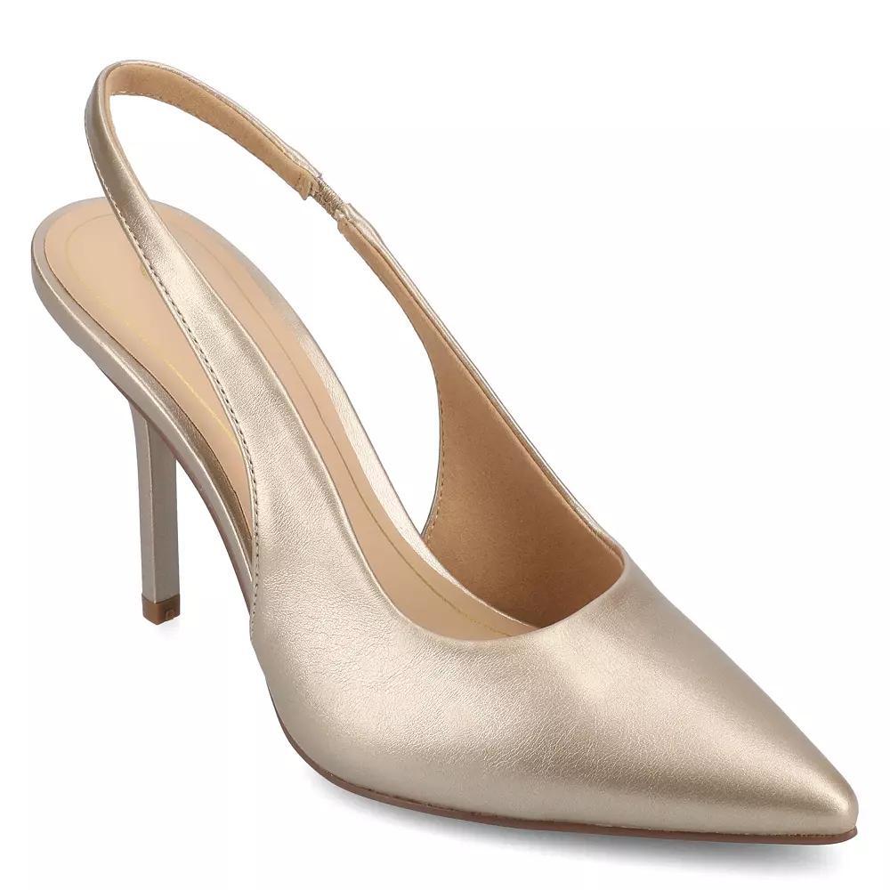 Journee Tru Comfort Foam™ Elenney Women's Slingback Heels, Size: 9, Beige Product Image