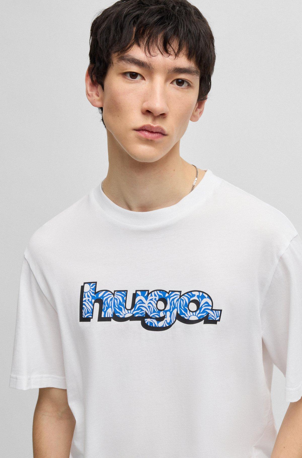 Cotton T-shirt with graphic logo print Product Image
