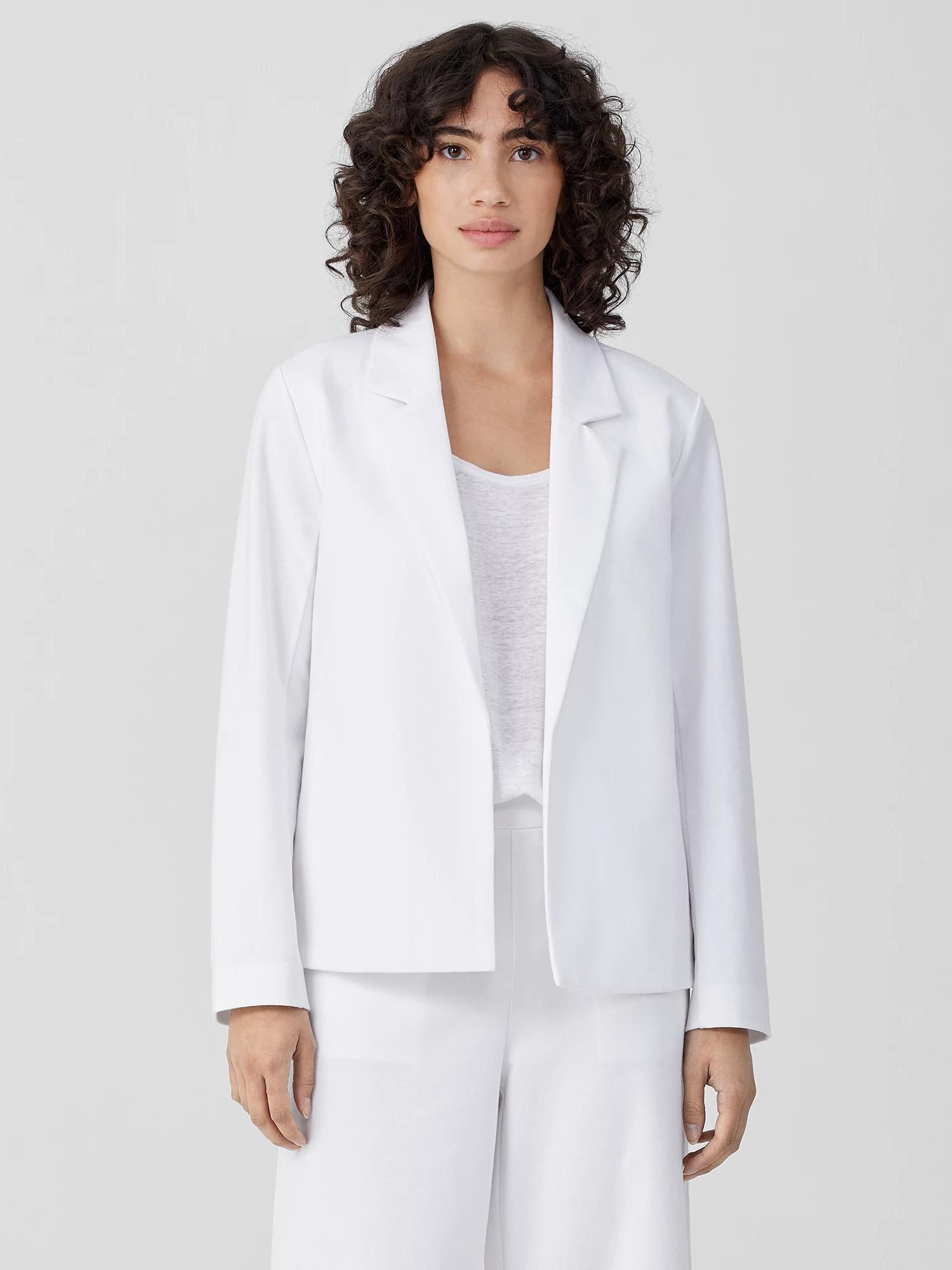 Cotton Blend Ponte Blazer Product Image