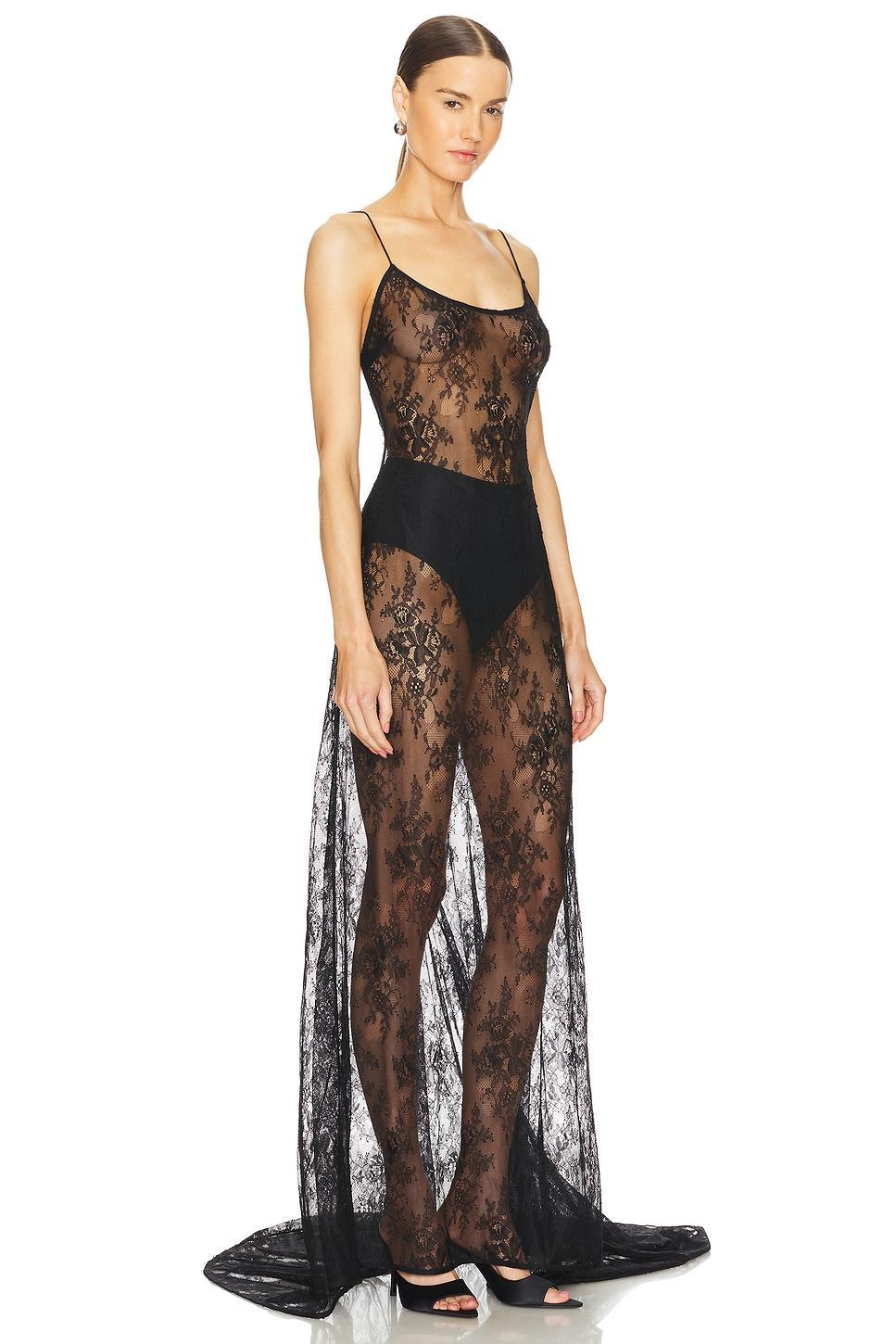 Womens Shenise Lace Dress With Train Michael Lo Sordo Product Image