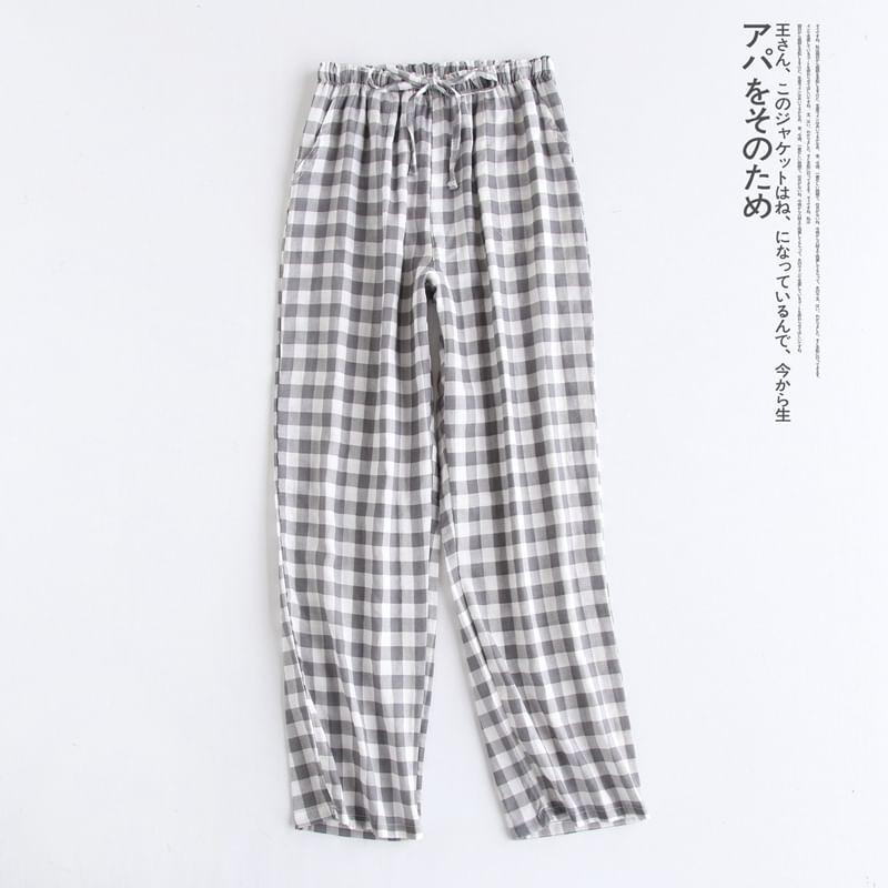 Couple Matching Plaid Pajama Pants (Various Designs) Product Image