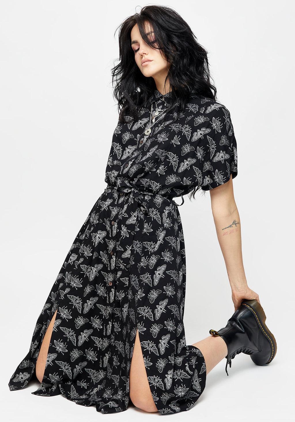 Mortmoth Shirt Dress Product Image