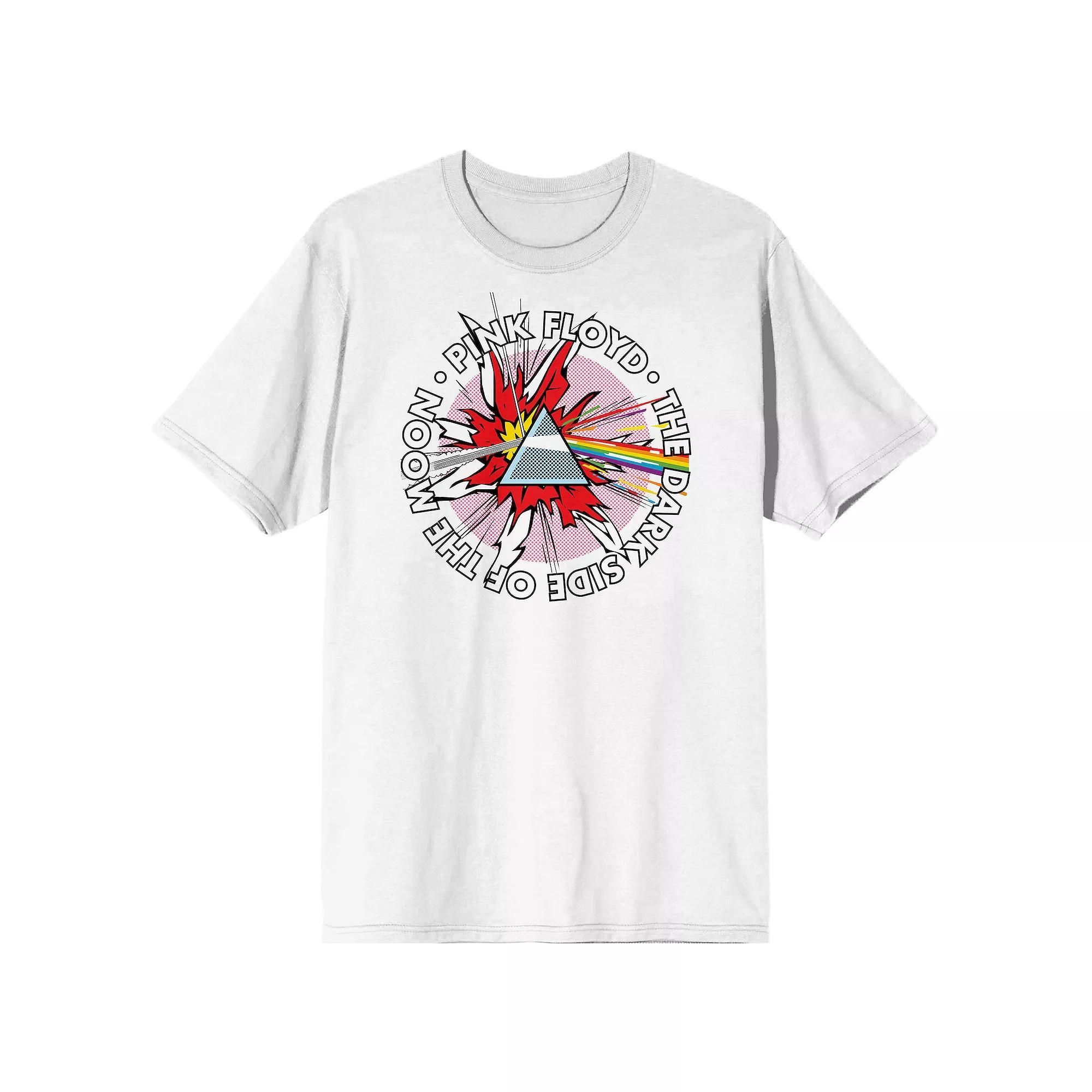 Men's Pink Floyd Dark Side Of Moon Tee, Size: Small, White Product Image
