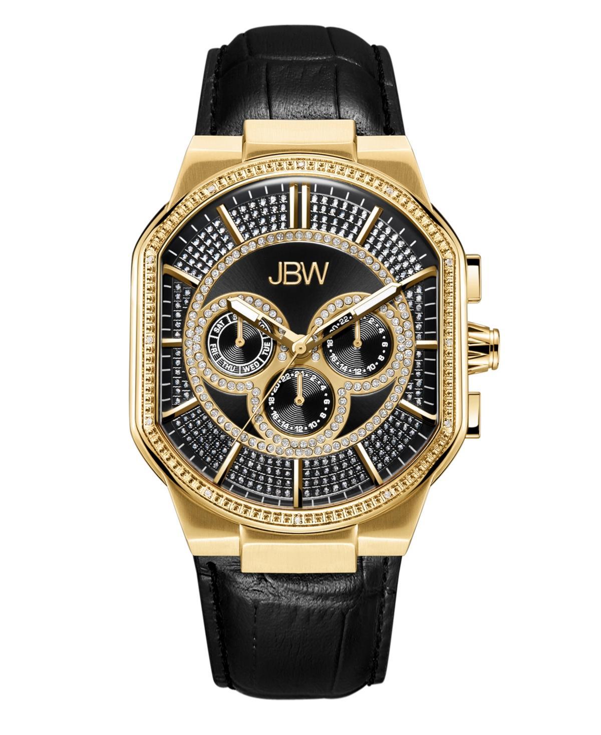 Jbw Mens Orion Diamond (1/8 ct.t.w.) 18k Gold Plated Stainless Steel Watch Product Image