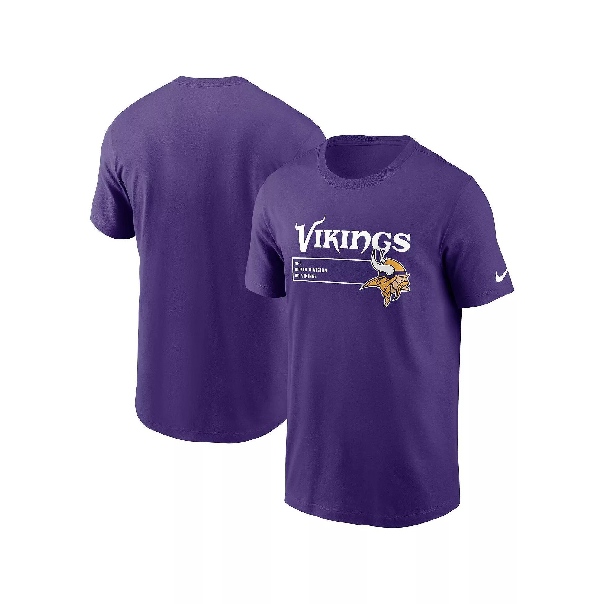 Men's Nike Purple Minnesota Vikings Division Essential T-Shirt, Size: Large Product Image