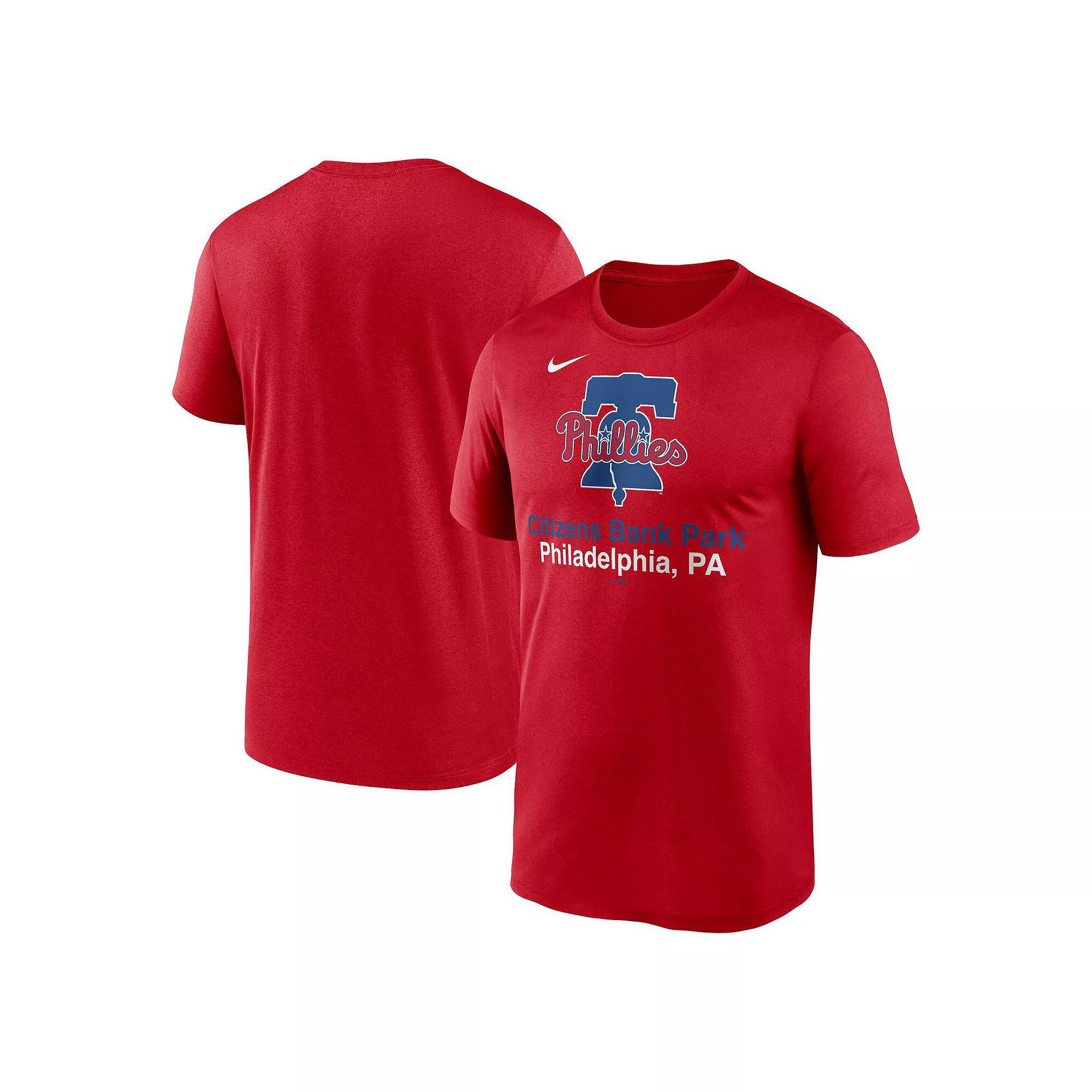 Men's Nike Red Philadelphia Phillies Stadium Legend Performance T-Shirt, Size: 2XL Product Image
