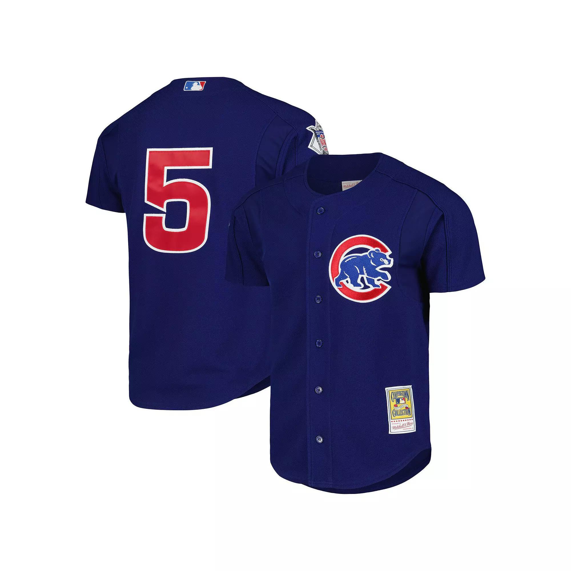 Men's Mitchell & Ness Nomar Garciaparra Royal Chicago Cubs Cooperstown Collection 2005 Batting Practice Jersey, Size: Large, Blue Product Image
