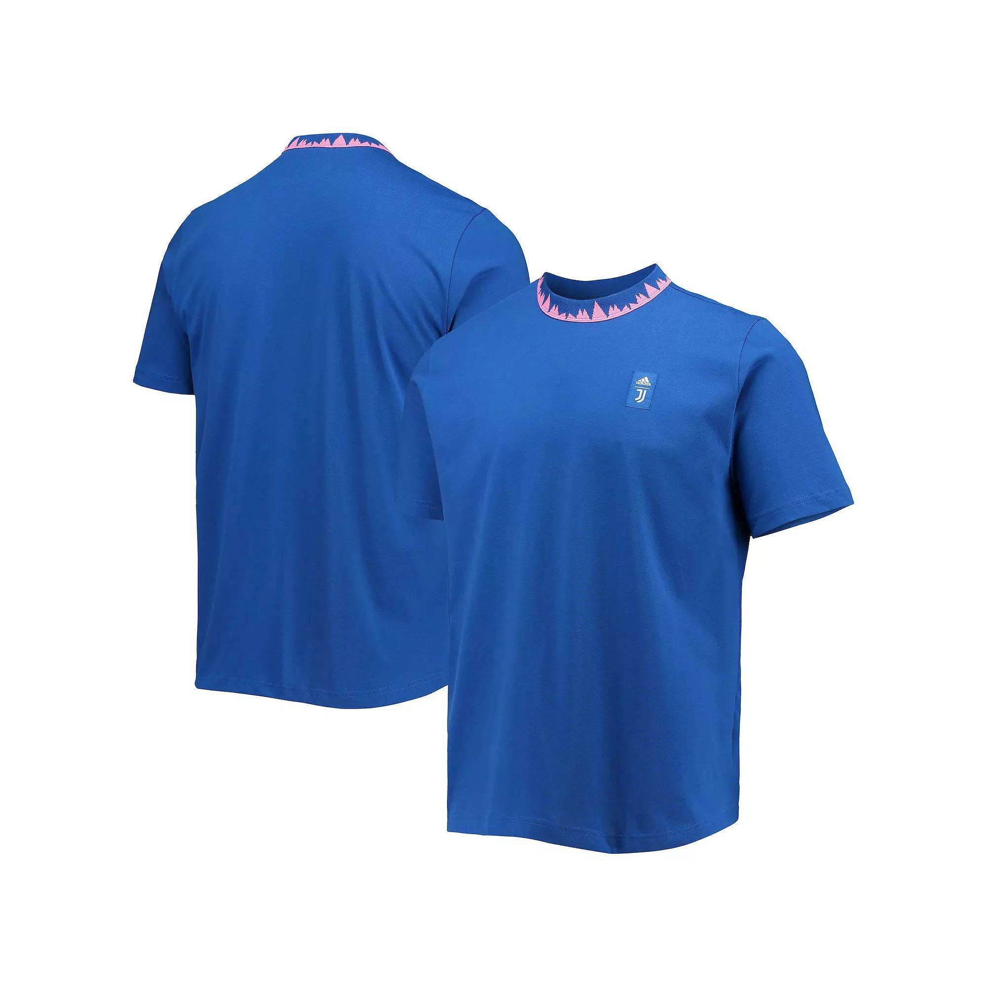 Mens adidas Blue Juventus Lifestyler T-Shirt Product Image