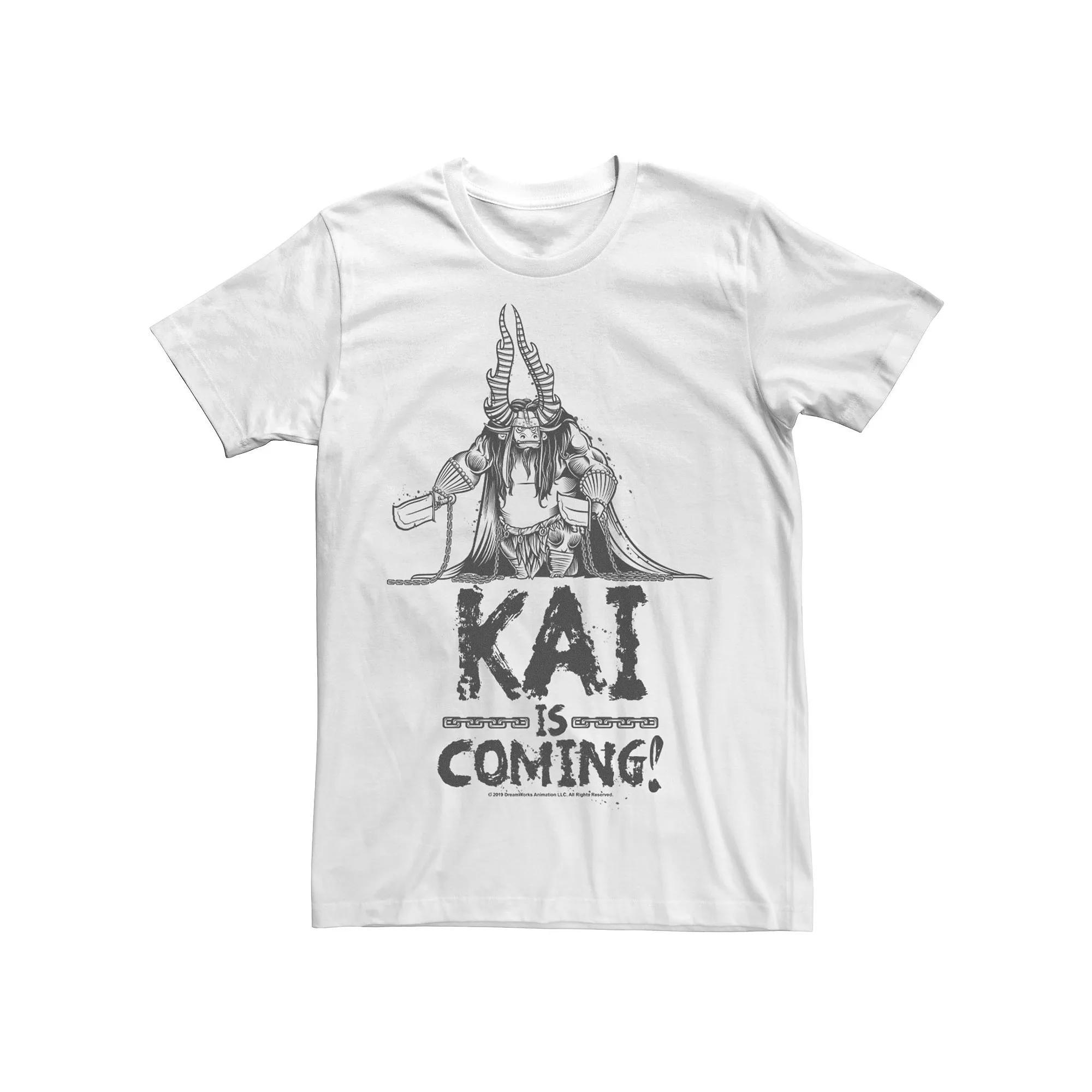 Men's Kung Fu Panda Kai Is Coming Sketch Portrait Tee, Size: XXL, White Product Image