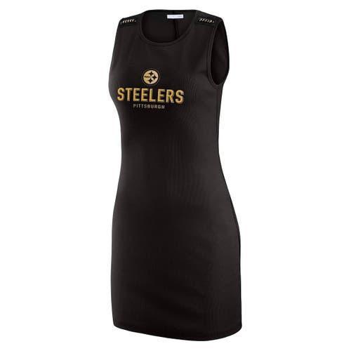 Women's WEAR by Erin Andrews x Gracie Hunt Black Pittsburgh Steelers Ribbed Tank Dress at Nordstrom, Size Xx-Large Product Image