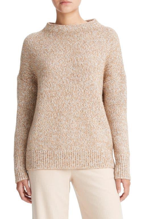 Womens Tweed Wool-Alpaca Blend Sweater Product Image