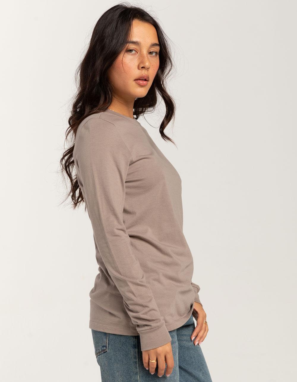 FOX Sensory Womens Long Sleeve Tee - TAUPE Product Image