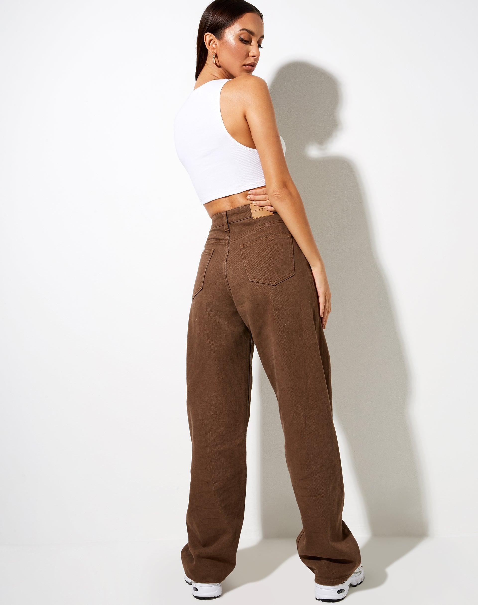 Gilly Crop Top in Rib Ivory Product Image