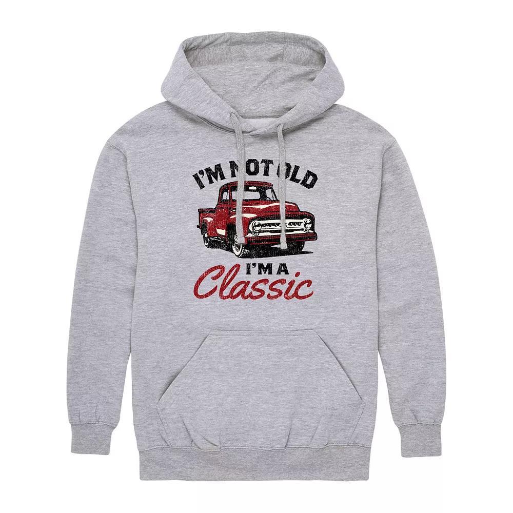 Mens Im Not Old Classic Graphic Hoodie Grey Gray Product Image