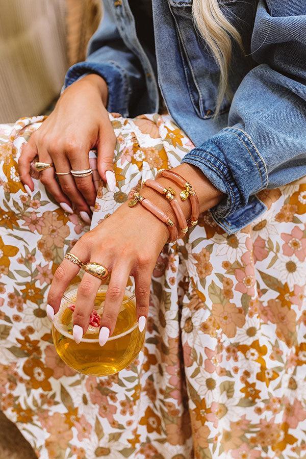 With Me Forever Marble Bracelet In Blooming Dahlia Product Image