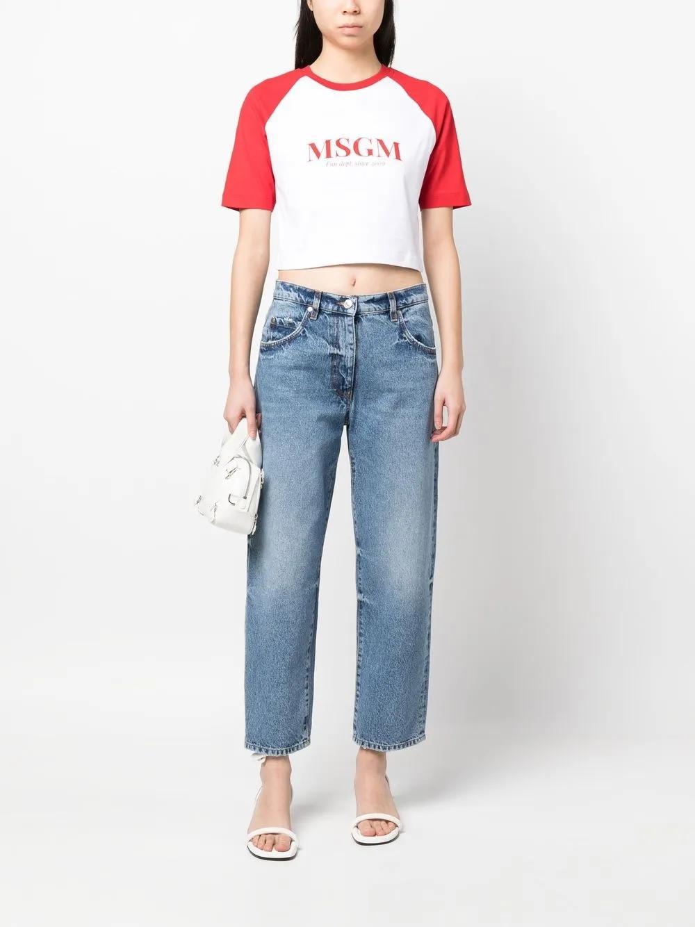 MSGM Boyfriend Denim Jeans Product Image